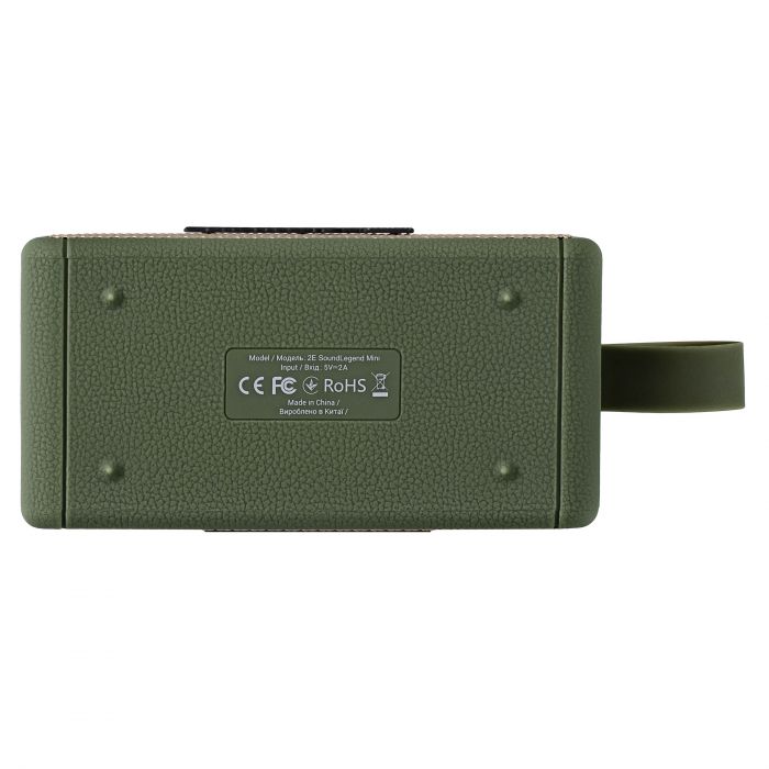 Портативна акустична система 2E SoundLegend Mini 40Вт, BT 5.3, TWS, FLAC, MP3, WAV, EQ, PowerBank, IPX6, Зелений