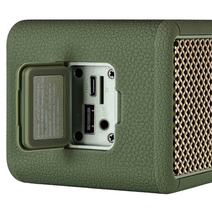 Портативна акустична система 2E SoundLegend Mini 40Вт, BT 5.3, TWS, FLAC, MP3, WAV, EQ, PowerBank, IPX6, Зелений