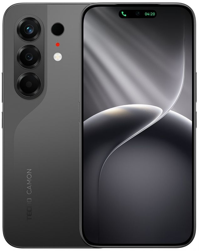 Смартфон TECNO Camon 50 (CN5) 6.78" 8/256ГБ, 2SIM, 6500мА•год, Moonshadow Black