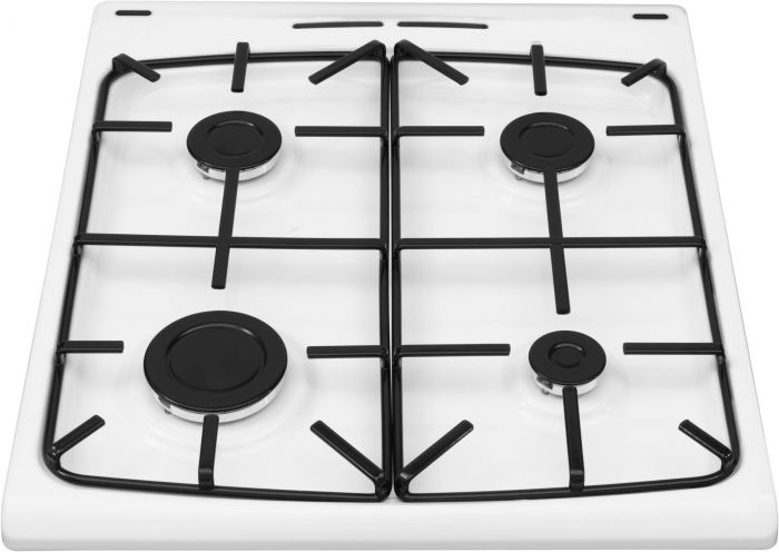 Плита Hansa газова, 70л, 50x60см, газ-контроль, електричне запалювання в ручках, білий