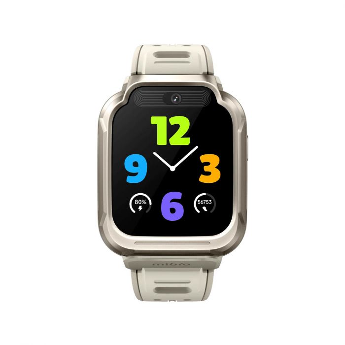Дитячий годинник-телефон Mibro S1, 1.68", 360x390, GPS, 8MP+5MP, 900мА·год, 2АТM, пісочно-золотий