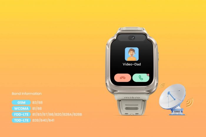 Дитячий годинник-телефон Mibro S1, 1.68", 360x390, GPS, 8MP+5MP, 900мА·год, 2АТM, пісочно-золотий