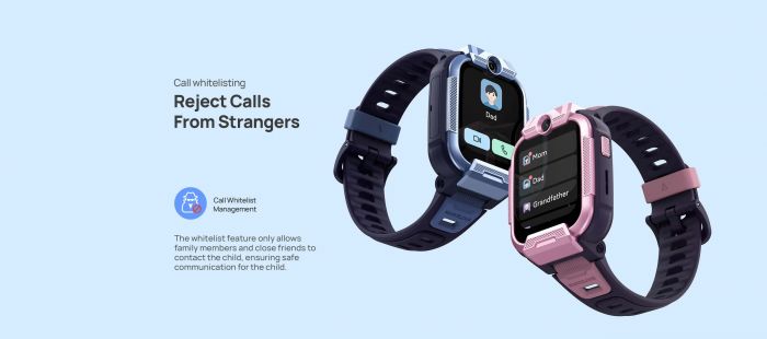 Дитячий годинник-телефон Mibro Z5, 1.69", 240x280, GPS, 2MP dual, 900мА·год, 2АТM, синій