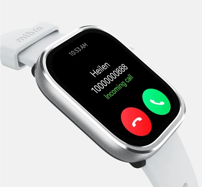 Смарт-годинник Mibro C4 51мм, 2.01", 240x296, BT 5.3, 2 ATM, сріблястий