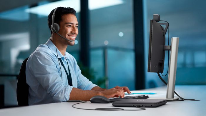 Гарнітура Dell Wired Headset - WH125, чорний