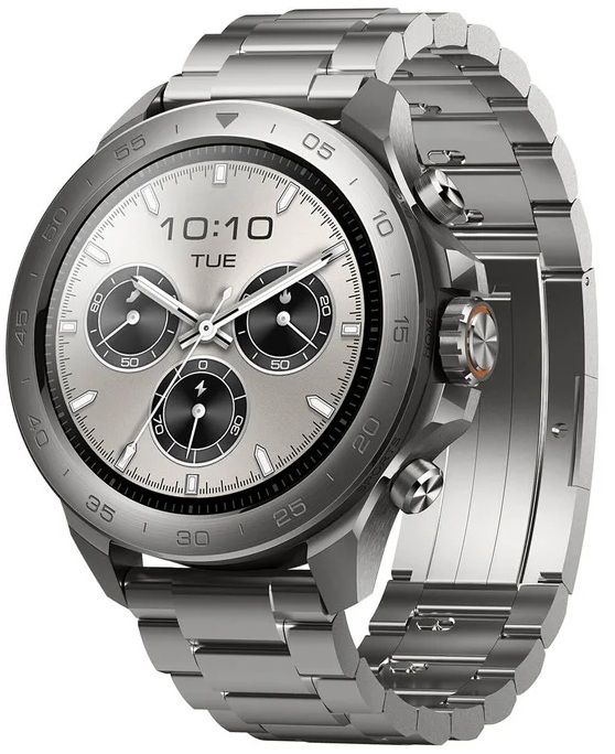 Смарт-годинник Mibro GS Explorer S 48мм, 1.32", 466x466, AMOLED, BT 5.3, Dual-band GPS, 10 ATM, суцільний титан