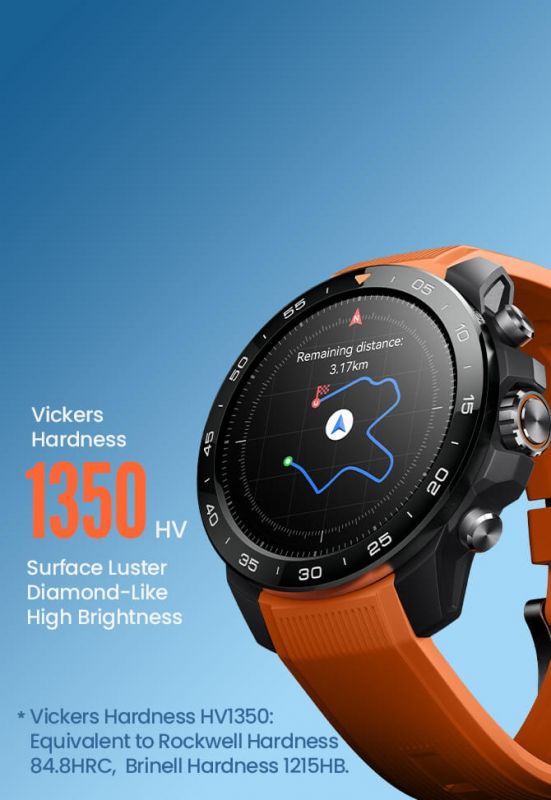 Смарт-годинник Mibro GS Explorer S 48мм, 1.32", 466x466, AMOLED, BT 5.3, Dual-band GPS, 10 ATM, чорний обсидіан