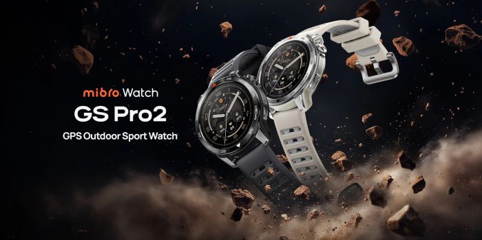 Смарт-годинник Mibro GS Pro 2 48мм, 1.43", 466x466, AMOLED, BT 5.3, GPS, 5 ATM, темно-сірий