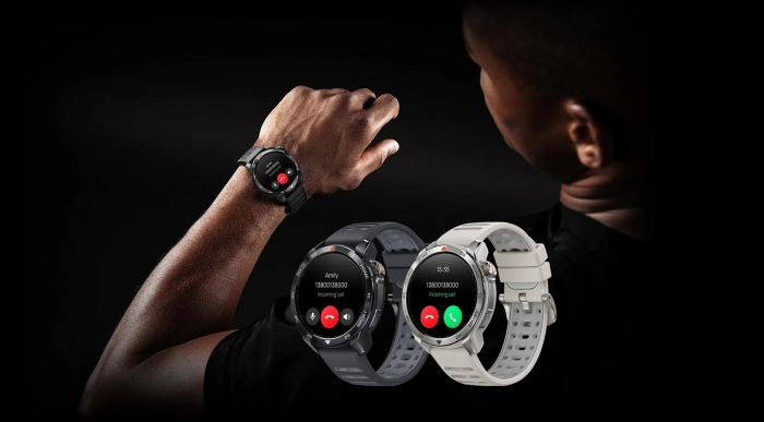 Смарт-годинник Mibro GS Pro 2 48мм, 1.43", 466x466, AMOLED, BT 5.3, GPS, 5 ATM, темно-сірий