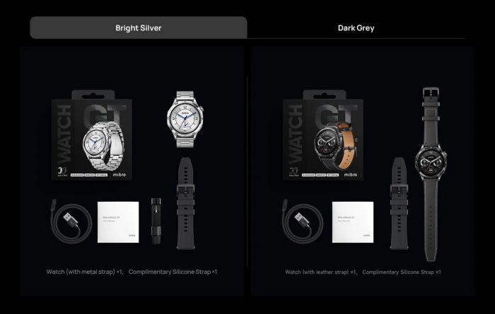 Смарт-годинник Mibro GT 46мм, 1.43", 466x466, AMOLED, BT 5.3, GPS, 5 ATM, сріблястий