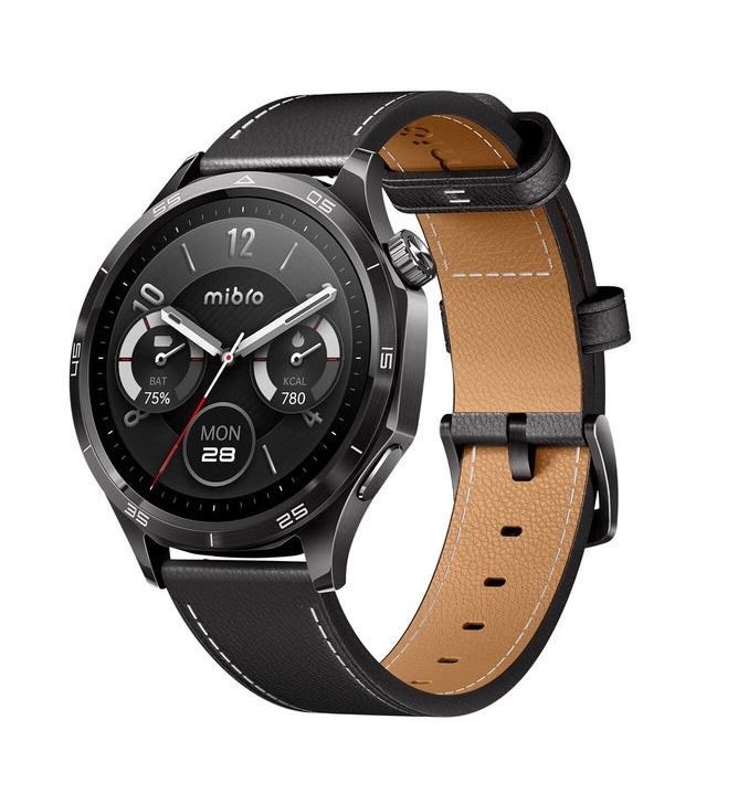 Смарт-годинник Mibro GT 46мм, 1.43", 466x466, AMOLED, BT 5.3, GPS, 5 ATM, темний метал