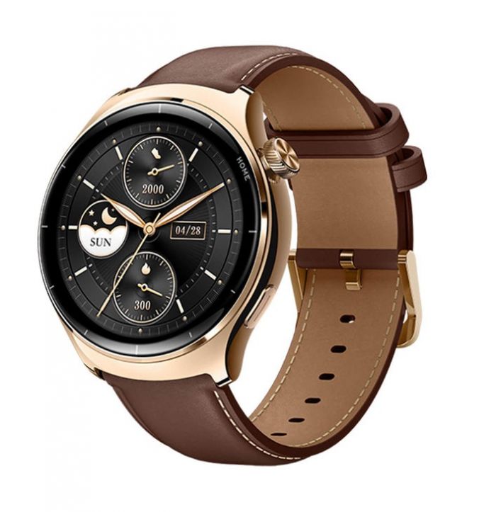 Смарт-годинник Mibro Lite 3 Pro 45мм, 1.32", 466x466, AMOLED, BT 5.3, GPS, 5 ATM, рожево-золотий