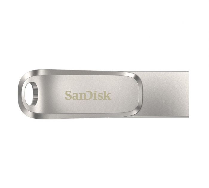 Накопичувач SanDisk  512GB USB 3.1 Type-A + Type-C Dual Drive Luxe Срібний