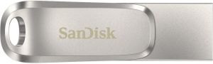 Накопичувач SanDisk  512GB USB 3.1 Type-A + Type-C Dual Drive Luxe Срібний