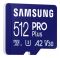 Карта пам'яті Samsung microSDXC    512GB C10 UHS-I R180MB/s PRO Plus + SD