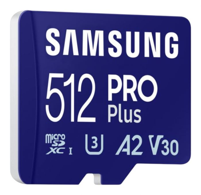 Карта пам'яті Samsung microSDXC    512GB C10 UHS-I R180MB/s PRO Plus + SD