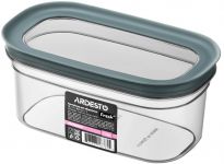 Контейнер для зберігання харчових продуктів ARDESTO Fresh 1л, пластик, прямокутна, сірий
