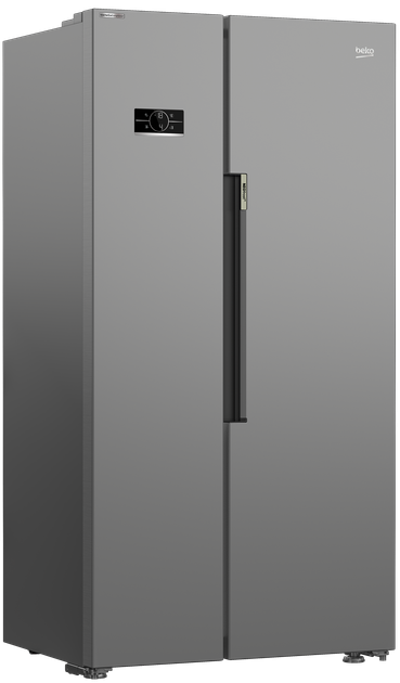 Холодильник Beko SBS, 179x91x71, xолод.відд.-368л, мороз.відд.-190л, 2дв., E, NF, дисплей, нерж
