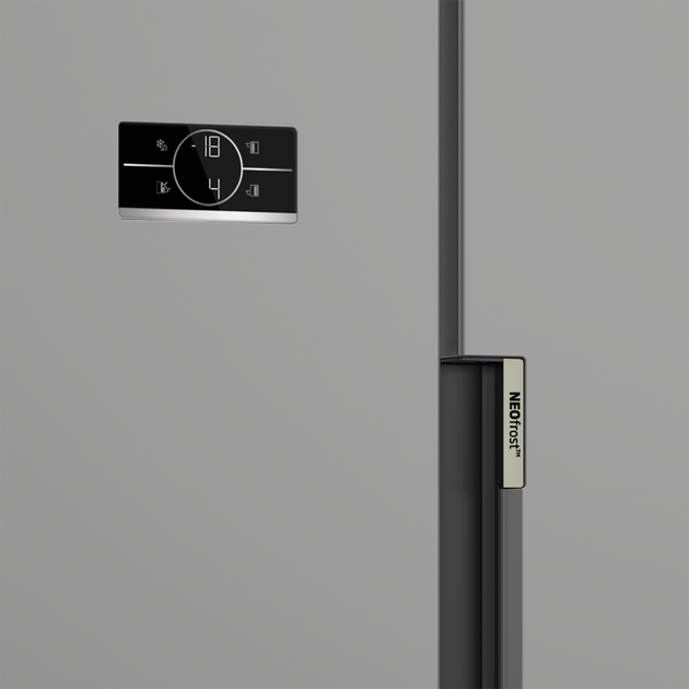 Холодильник Beko SBS, 179x91x71, xолод.відд.-368л, мороз.відд.-190л, 2дв., E, NF, дисплей, нерж