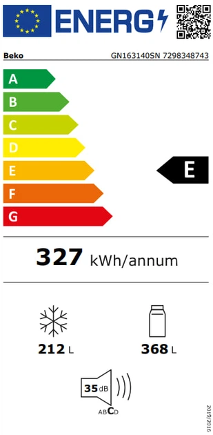 Холодильник Beko SBS, 179x91x71, xолод.відд.-368л, мороз.відд.-190л, 2дв., E, NF, дисплей, нерж