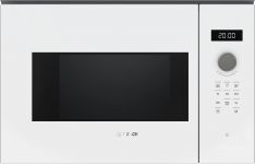 Мікрохвильова піч Bosch вбудована, 20л, електр. керув., 800Вт, дисплей, білий