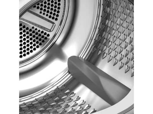 Сушильна машина Whirlpool тепловий насос, 9кг, A+++, 60см, дисплей, люк чорний, білий