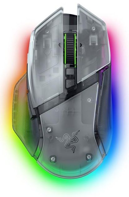 Миша Razer Basilisk V3 Pro 35K, RGB, USB-A/WL/BT, Phantom White Ed.