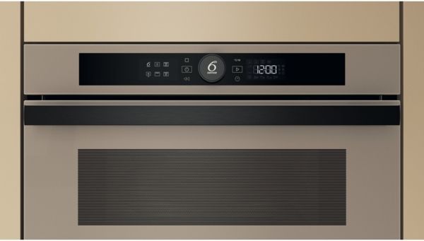 Мікрохвильова піч Whirlpool вбудована, 31л, електронне упр., 1000Вт, гриль, дисплей, бежевий