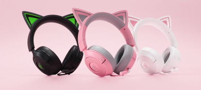 Гарнітура Razer Kraken Kitty V3 X, mini-jack, 1.3м, білий