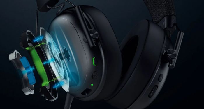 Гарнітура Razer BlackShark V3 Gen-2, USB-A/WL/BT, чорний