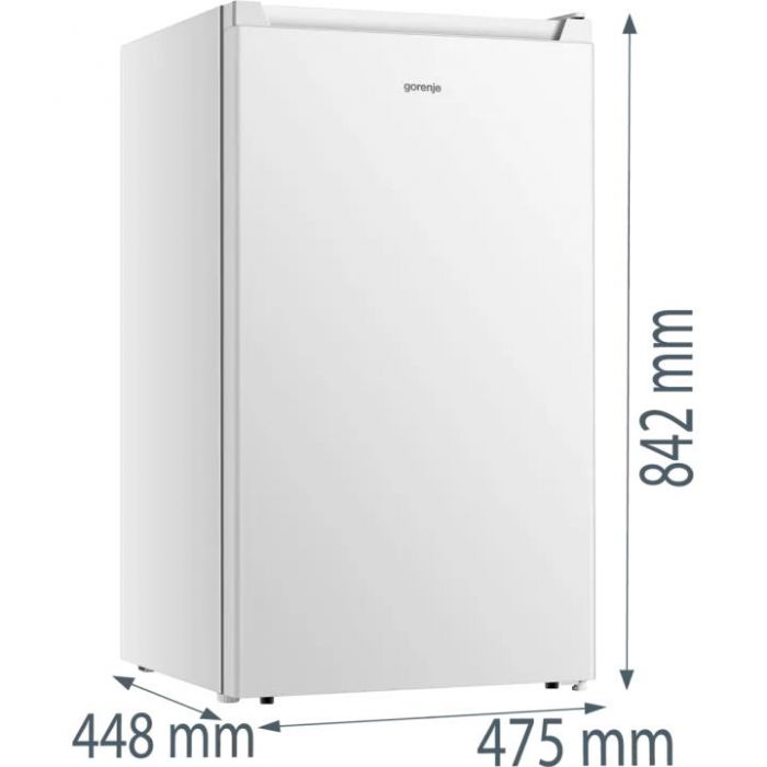 Холодильник Gorenje міні, 85x45х48, холод.відд.-75л, мороз.відд.-7л, 1дв., А++, ST, білий