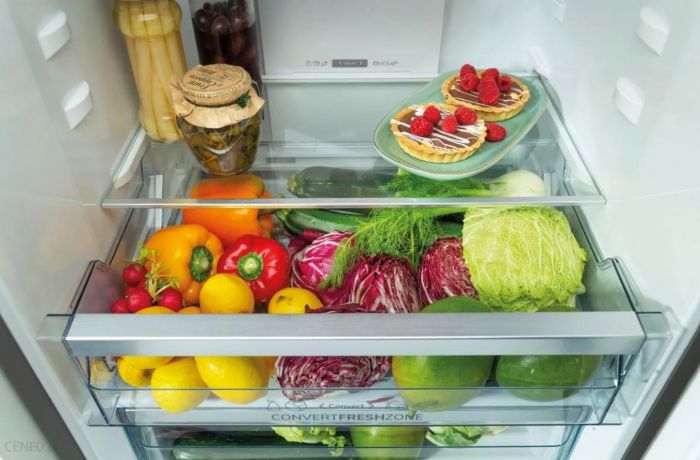 Холодильник Gorenje з нижн. мороз. камерою, 186х59х60см, 2 дв., Х- 207л, М- 97л, A+, NoFrost Plus, Fresh zone, дозатор для води, нерж