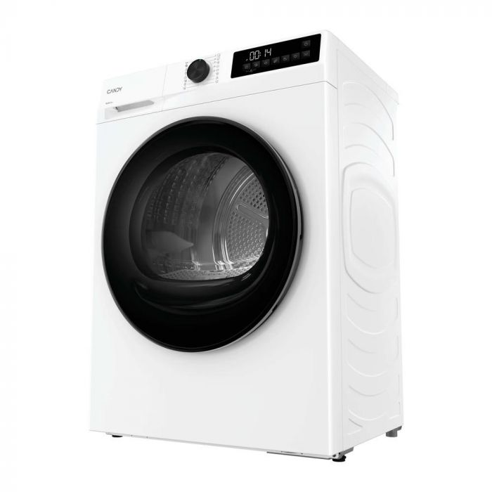 Сушильна машина Candy тепловий насос, 7кг, D, 47см, дисплей, інвертор, люк чорний, білий
