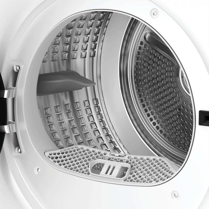 Сушильна машина Candy тепловий насос, 7кг, D, 47см, дисплей, інвертор, люк чорний, білий