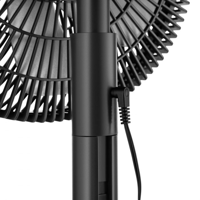 Вентилятор Cooper&Hunter CH-RFF1270RT підлоговий, 32см, 18Вт, пульт ДУ, висота 80-100см, Bluetooth кер-ня, сірий