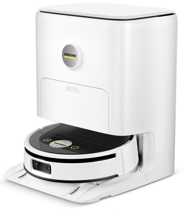 Робот-пилосос karcher RVF 7 Comfort, вологе прибирання, конт пил -0.25л, вода -0.30л, Bluetooth зарядна станція, білий