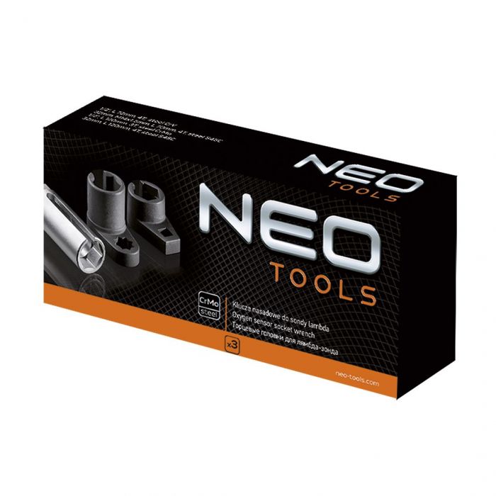 Набір торцевих головок Neo Tools для лямбда зонда 1/2" кейс 3шт 0.564кг