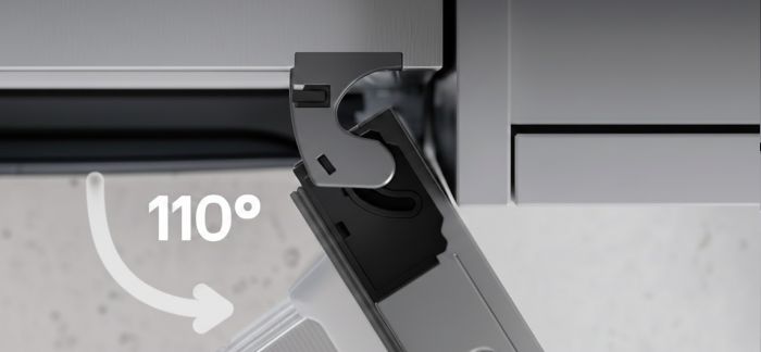 Холодильник LG з нижн. мороз., 203x60х68, холод.відд.-262л, мороз.відд.-113л, 2дв., E, NF, інв., диспл внутр., Fresh Сonverter, Metal Fresh, сріблястий