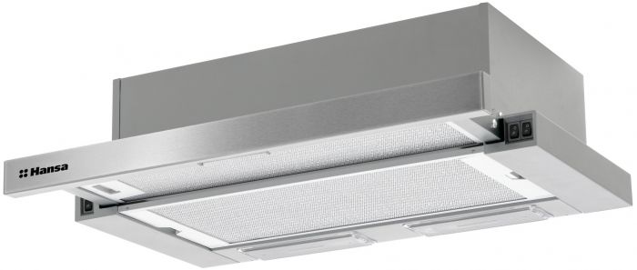 Витяжка Hansa телескопічна, 60см, 429м.куб/год., нержавіюча сталь