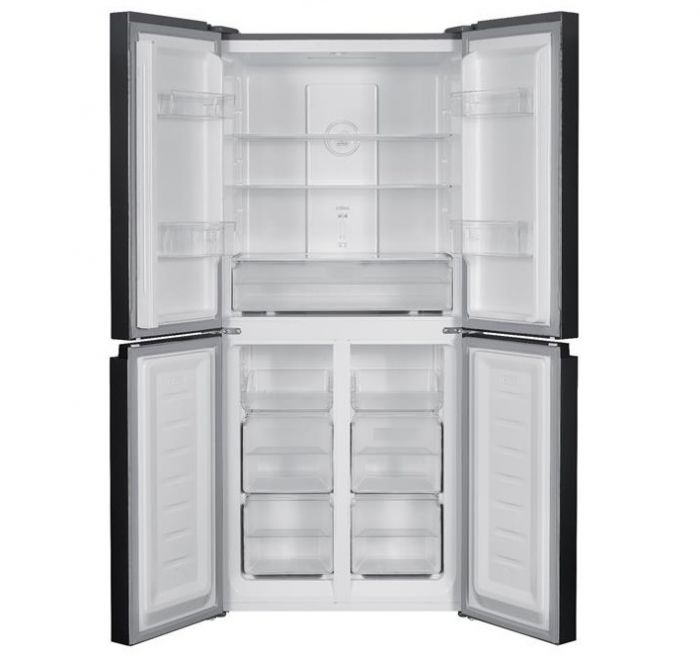 Холодильник Snaige багатодверний, 180x79x62, холод.відд.-237л, мороз.відд.-125л, 4дв., E, NF, нержавіюча сталь