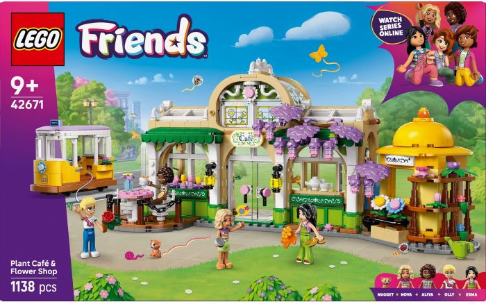 Конструктор LEGO Friends Кав'ярня з рослинами і квіткова крамниця