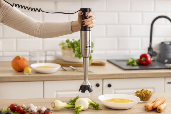 Блендер Gorenje заглибний 1500Вт, 3в1, чаша-600мл, нерж