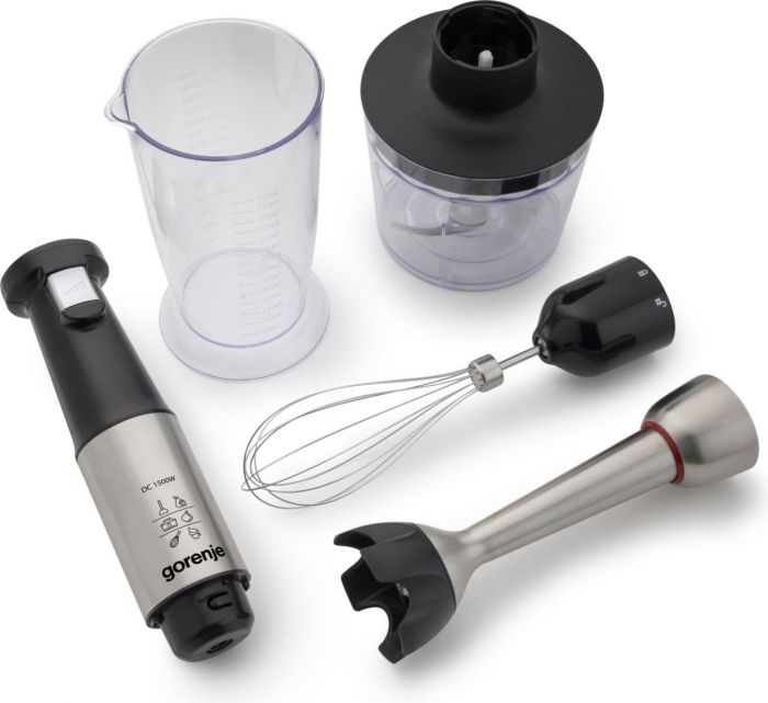Блендер Gorenje заглибний 1500Вт, 3в1, чаша-600мл, нерж