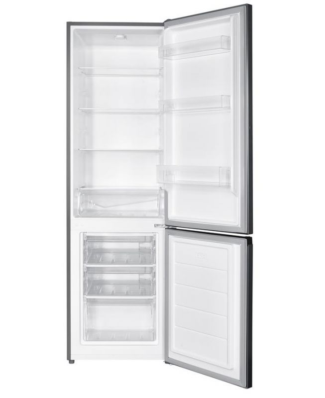 Холодильник Snaige з нижн. мороз., 180x55х56, холод.відд.-191л, мороз.відд.-71л, 2дв., E, ST, нержавіюча сталь