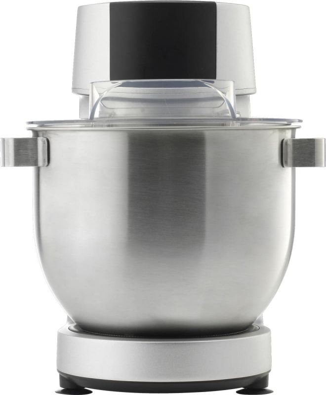 Кухонна машина Gorenje 1500Вт, дисплей, чаша-метал, корпус-метал+пластік, насадок-7, сріблястий