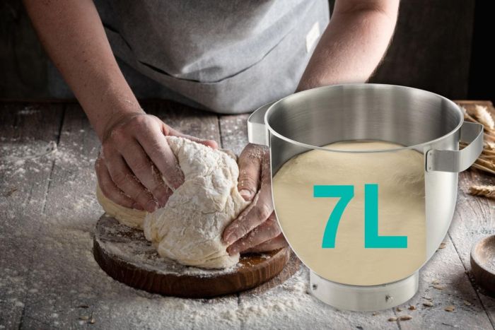 Кухонна машина Gorenje 1500Вт, дисплей, чаша-метал, корпус-метал+пластік, насадок-7, сріблястий