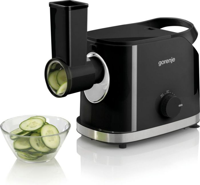 М'ясорубка Gorenje, 1800Вт, 2.1кг/хв, 2 решітки, насадка для ковбас, пластик/метал, чорний