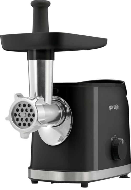 М'ясорубка Gorenje, 1800Вт, 2.1кг/хв, 2 решітки, насадка для ковбас, пластик/метал, чорний