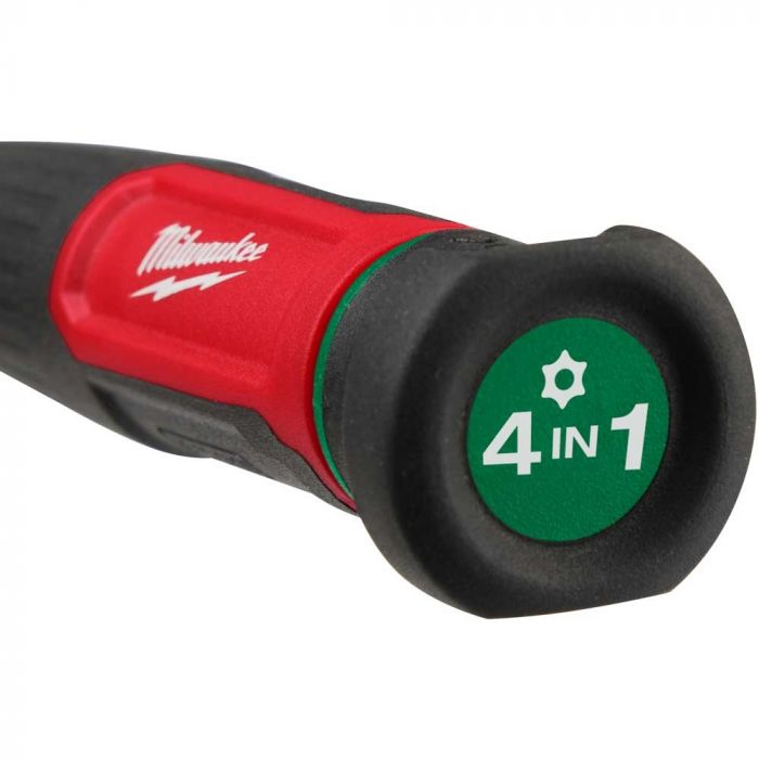 Викрутка Milwaukee плоска, прецизійна змінні двосторонні викруткові наконечники PH00,SL 0,23x1,5, PH0,SL 0,5x3,0 набір 4шт