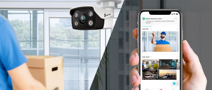 IP-Камера TP-LINK VIGI C350-2.8mm, PoE, 5Мп, 2.8 мм, H.265+, IP67, Bullet, кольорове нічне бачення, зовнішня